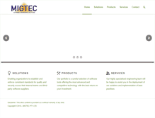 Tablet Screenshot of migtec.com